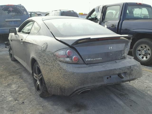 KMHHN66FX7U245695 - 2007 HYUNDAI TIBURON GT GRAY photo 3