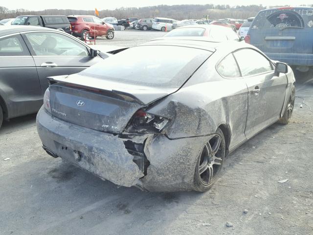 KMHHN66FX7U245695 - 2007 HYUNDAI TIBURON GT GRAY photo 4