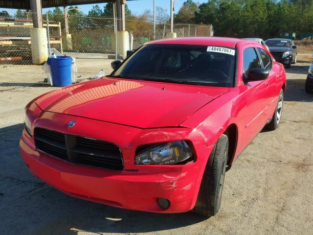 2B3KA43H97H817621 - 2007 DODGE CHARGER SE RED photo 2