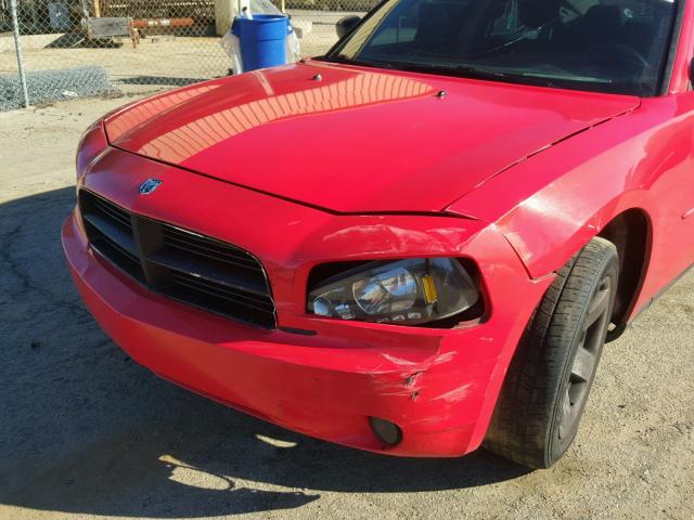 2B3KA43H97H817621 - 2007 DODGE CHARGER SE RED photo 9