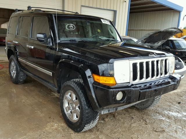 1J8HH58206C365938 - 2006 JEEP COMMANDER BLACK photo 1