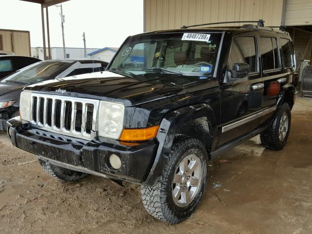 1J8HH58206C365938 - 2006 JEEP COMMANDER BLACK photo 2