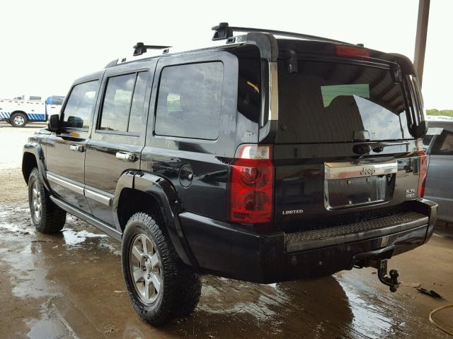 1J8HH58206C365938 - 2006 JEEP COMMANDER BLACK photo 3