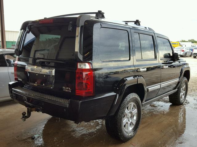 1J8HH58206C365938 - 2006 JEEP COMMANDER BLACK photo 4