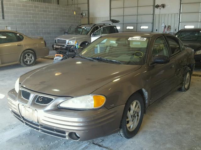 1G2NF52E02M532861 - 2002 PONTIAC GRAND AM S BROWN photo 2