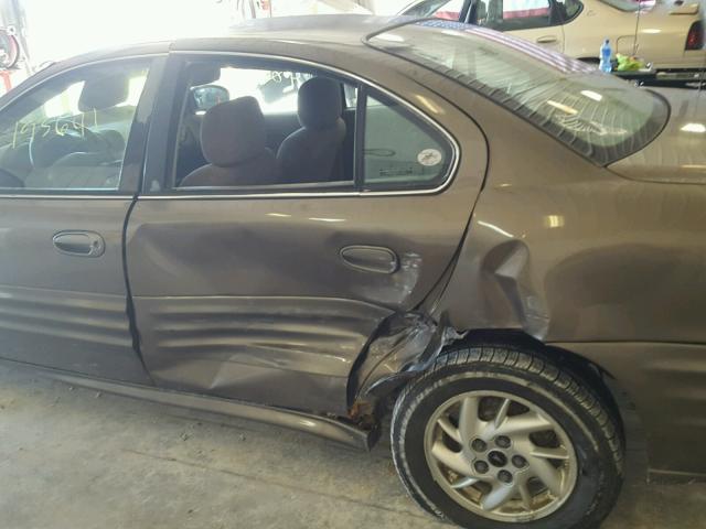 1G2NF52E02M532861 - 2002 PONTIAC GRAND AM S BROWN photo 9