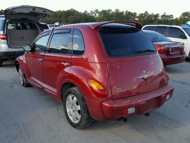 3C8FY68B45T640314 - 2005 CHRYSLER PT CRUISER RED photo 3