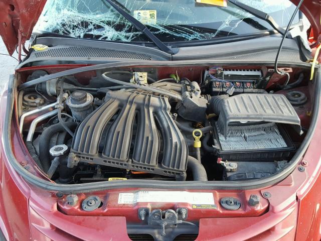 3C8FY68B45T640314 - 2005 CHRYSLER PT CRUISER RED photo 7