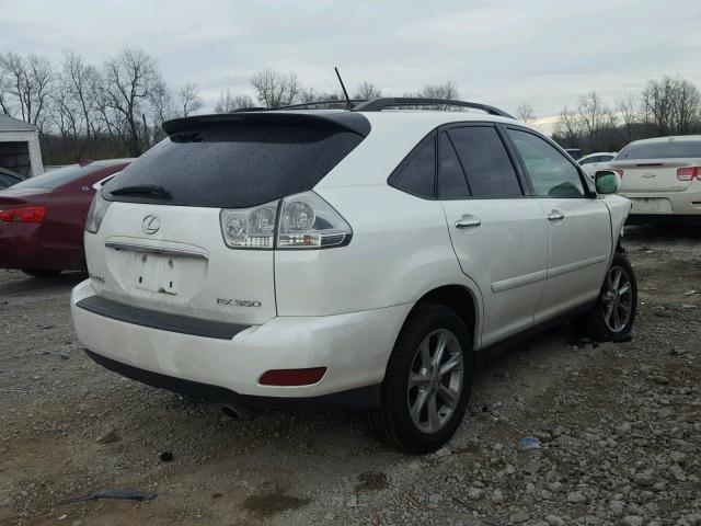 2T2HK31U29C125130 - 2009 LEXUS RX 350 WHITE photo 4