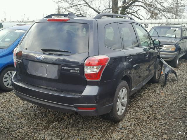 JF2SJADC3GH565596 - 2016 SUBARU FORESTER 2 BLACK photo 4