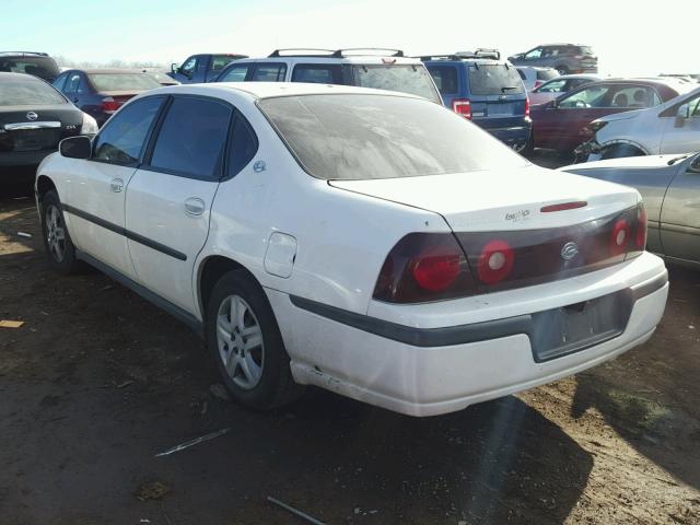 2G1WF55K229239311 - 2002 CHEVROLET IMPALA WHITE photo 3