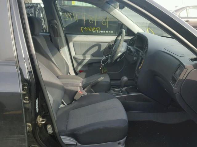 KMHDN56D75U155473 - 2005 HYUNDAI ELANTRA GL BLACK photo 5