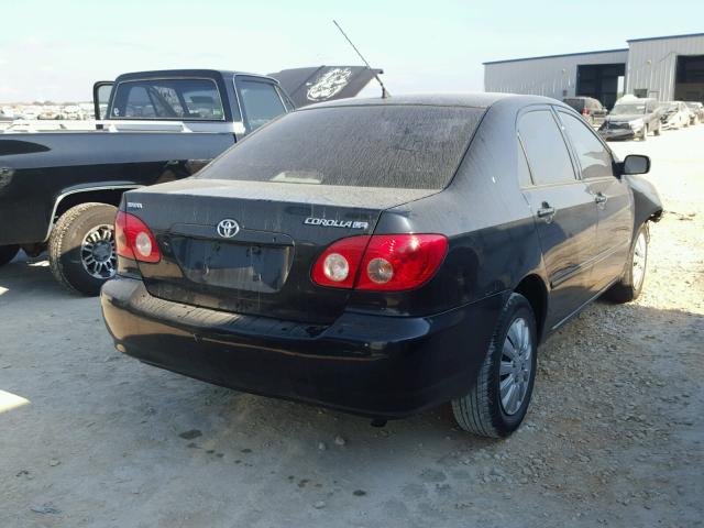 1NXBR32E08Z997512 - 2008 TOYOTA COROLLA CE BLACK photo 4