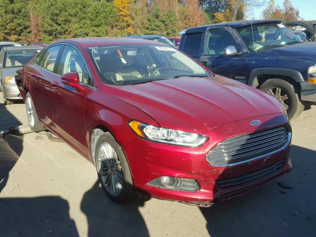 3FA6P0HD1ER146286 - 2014 FORD FUSION SE RED photo 1