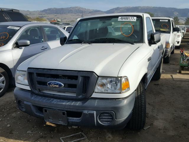 1FTYR10D59PA55159 - 2009 FORD RANGER WHITE photo 2