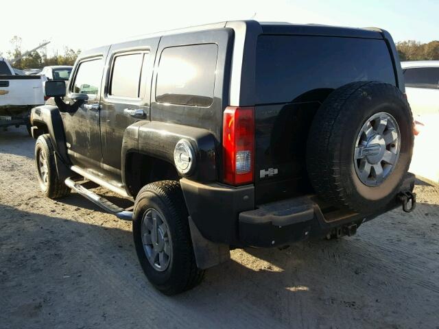 5GTEN13E888178555 - 2008 HUMMER H3 BLACK photo 3