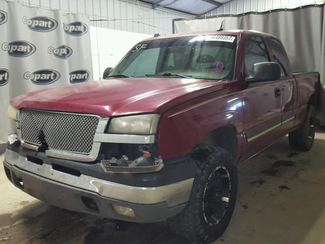 1GCEK19TX4E272891 - 2004 CHEVROLET SILVERADO BURGUNDY photo 2