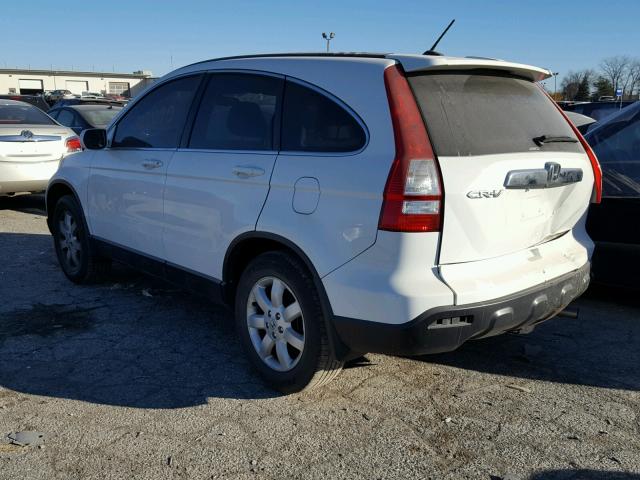 JHLRE487X7C071090 - 2007 HONDA CR-V EXL WHITE photo 3