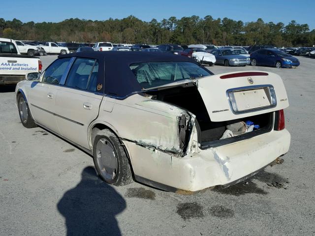 1G6KD54Y33U244266 - 2003 CADILLAC DEVILLE WHITE photo 3