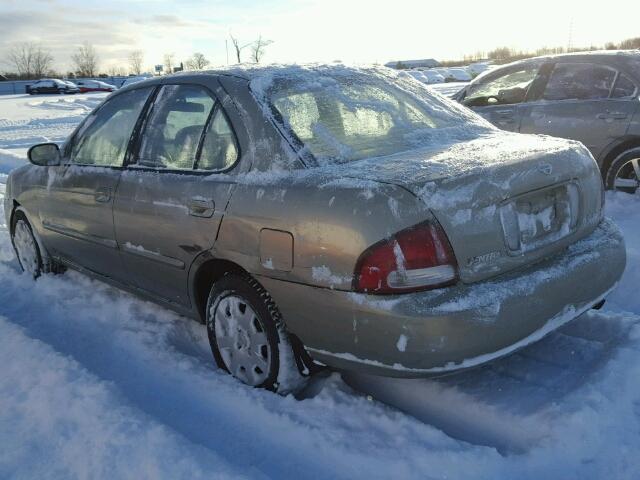 3N1CB51D91L488216 - 2001 NISSAN SENTRA XE GOLD photo 3