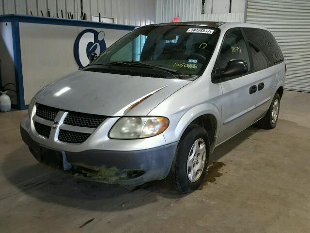 1B4GP253X1B195018 - 2001 DODGE CARAVAN SE SILVER photo 2