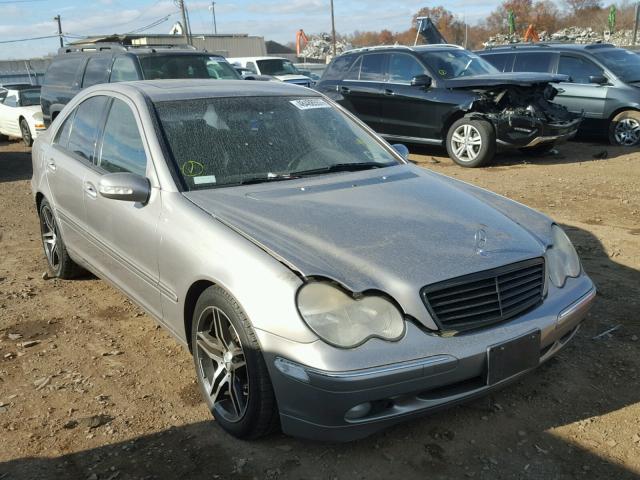 WDBRF81J04F545581 - 2004 MERCEDES-BENZ C 240 4MAT GRAY photo 1