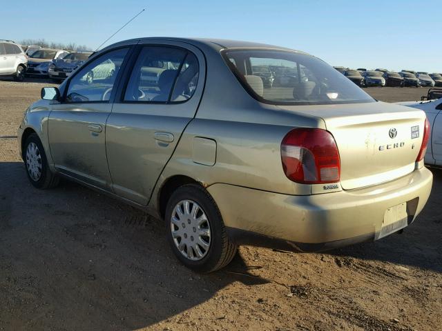 JTDBT123320234021 - 2002 TOYOTA ECHO GREEN photo 3