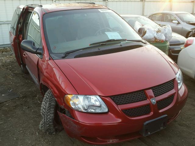 2B4GP44R21R127203 - 2001 DODGE GRAND CARA RED photo 1