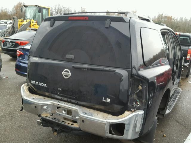 5N1AA08B05N727166 - 2005 NISSAN ARMADA SE BLACK photo 4