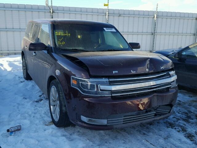 2FMHK6DT7HBA08929 - 2017 FORD FLEX LIMIT BURGUNDY photo 1