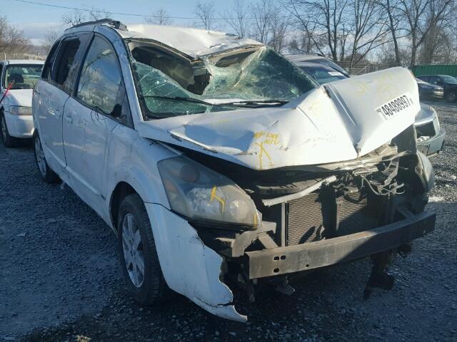 5N1BV28U36N107645 - 2006 NISSAN QUEST S WHITE photo 1