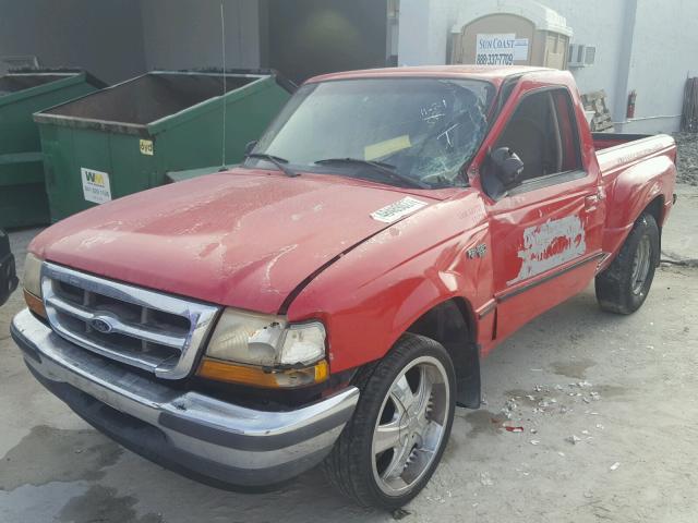 1FTYR10C3WPB32856 - 1998 FORD RANGER RED photo 2