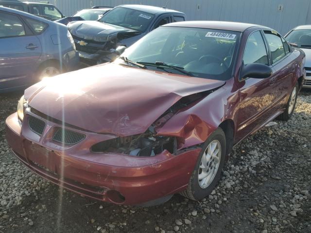 1G2NG52E44M531003 - 2004 PONTIAC GRAND AM S მუქწითელი ფოტო 2