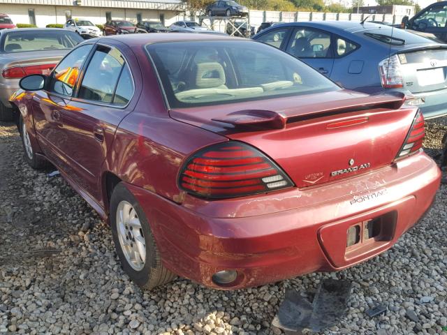 1G2NG52E44M531003 - 2004 PONTIAC GRAND AM S მუქწითელი ფოტო 3