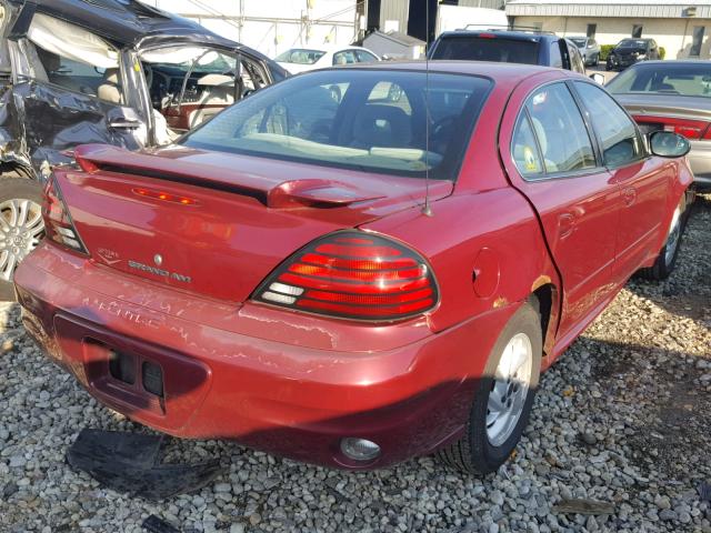 1G2NG52E44M531003 - 2004 PONTIAC GRAND AM S მუქწითელი ფოტო 4