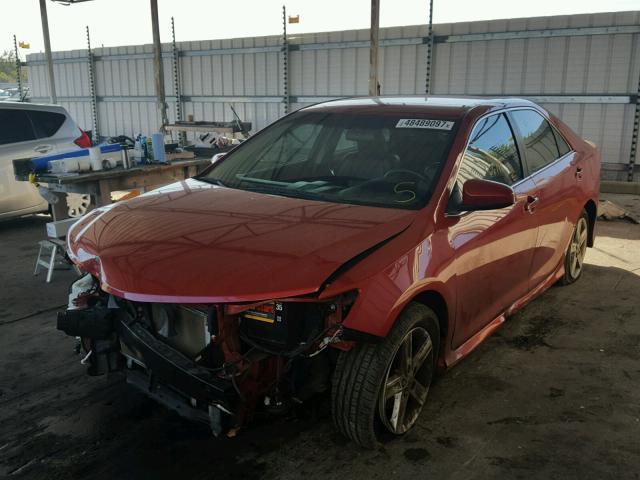 4T1BF1FK8CU618651 - 2012 TOYOTA CAMRY BASE RED photo 2