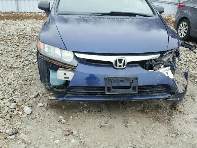 2HGFA16327H005402 - 2007 HONDA CIVIC DX BLUE photo 9