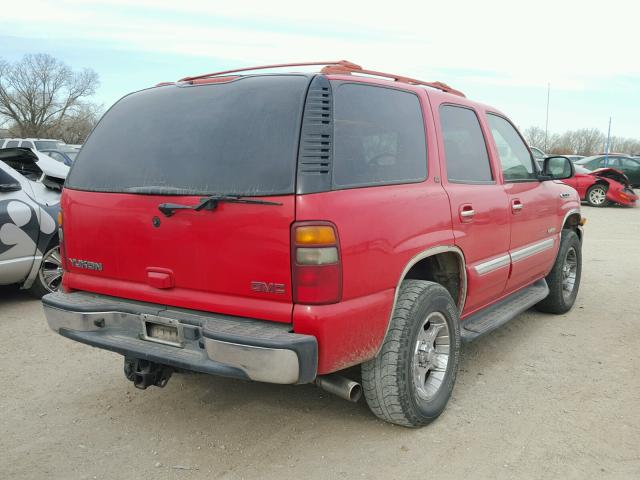 1GKEC13Z12J332785 - 2002 GMC YUKON RED photo 4