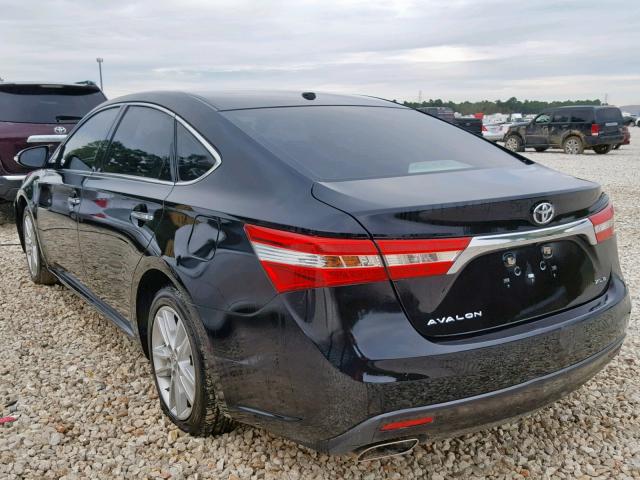 4T1BK1EB6FU137928 - 2015 TOYOTA AVALON XLE BLACK photo 3