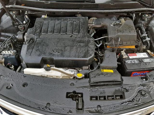 4T1BK1EB6FU137928 - 2015 TOYOTA AVALON XLE BLACK photo 7