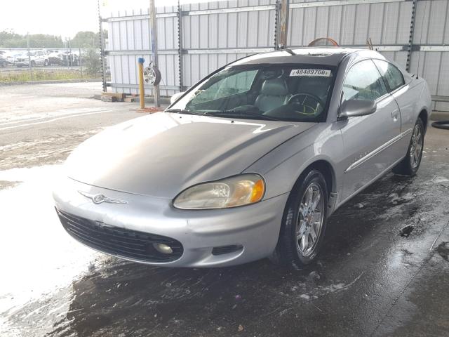 4C3AG52H01E026511 - 2001 CHRYSLER SEBRING LX SILVER photo 2