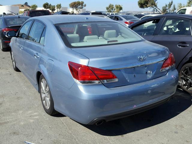 4T1BK3DB6BU390108 - 2011 TOYOTA AVALON BAS BLUE photo 3
