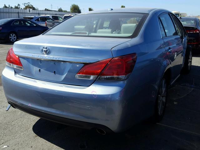 4T1BK3DB6BU390108 - 2011 TOYOTA AVALON BAS BLUE photo 4