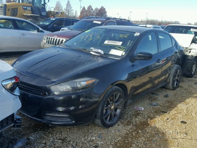 1C3CDFAA8GD533328 - 2016 DODGE DART SE BLACK photo 2