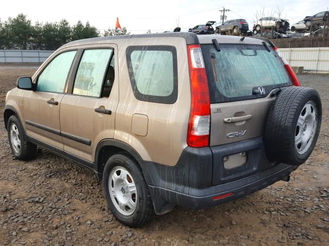 SHSRD68516U400960 - 2006 HONDA CR-V LX GOLD photo 3