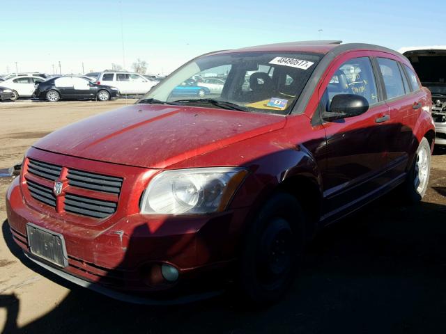 1B3HB48BX7D100850 - 2007 DODGE CALIBER SX RED photo 2