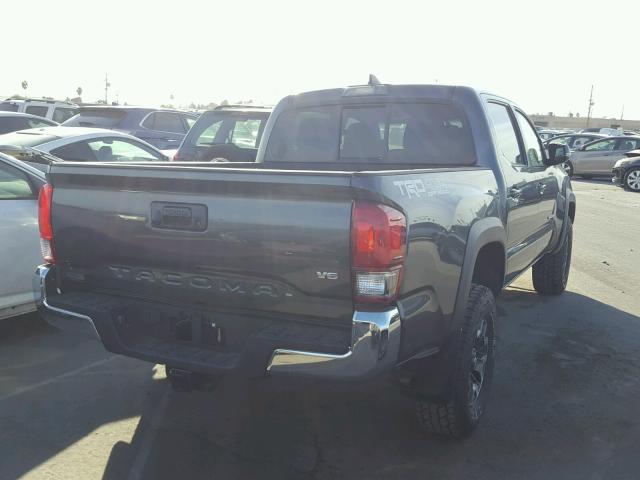 3TMCZ5AN4GM023928 - 2016 TOYOTA TACOMA DOU GRAY photo 4