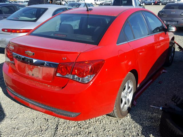 1G1PF5SCXC7297204 - 2012 CHEVROLET CRUZE LT RED photo 4