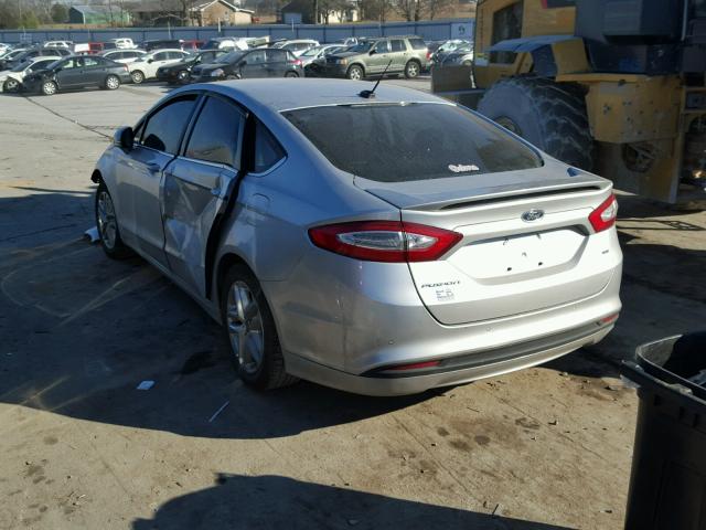 3FA6P0H70DR126586 - 2013 FORD FUSION SE SILVER photo 3