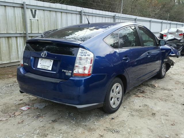 JTDKB20U387711695 - 2008 TOYOTA PRIUS BLUE photo 4